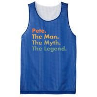 Pete The The Myth The Legend Dad Grandpa Gift Mesh Reversible Basketball Jersey Tank