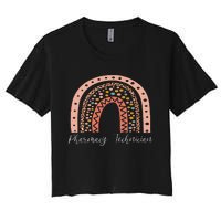 Pharmacy Technician Tee Rainbow CPHT Certified Pharmacy Tech Women's Crop Top Tee