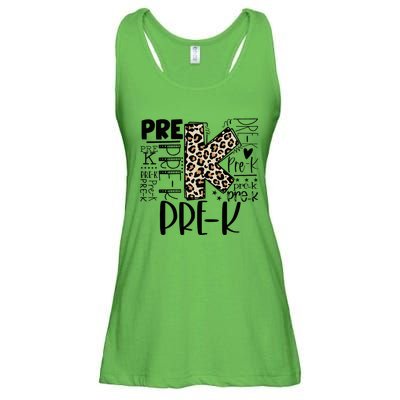 PreK Typography Team Pre K Teacher Back To School Ladies Essential Flowy Tank