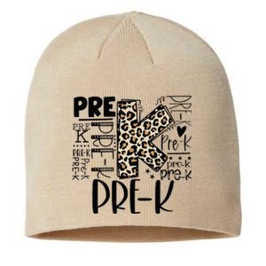 PreK Typography Team Pre K Teacher Back To School Sustainable Beanie