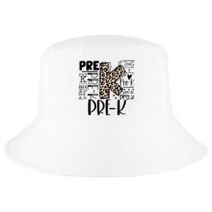 PreK Typography Team Pre K Teacher Back To School Cool Comfort Performance Bucket Hat