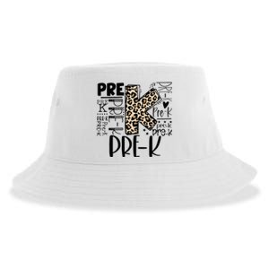 PreK Typography Team Pre K Teacher Back To School Sustainable Bucket Hat