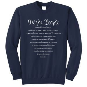 Preamble To The US Constitution 4th Of July We The People Tall Sweatshirt