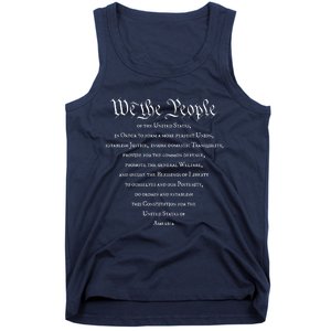 Preamble To The US Constitution 4th Of July We The People Tank Top