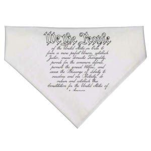 Preamble To The US Constitution 1776 We The People USA-Made Doggie Bandana