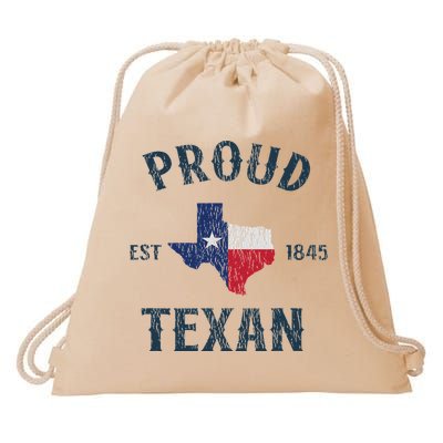 Proud Texan Texas Pride Drawstring Bag
