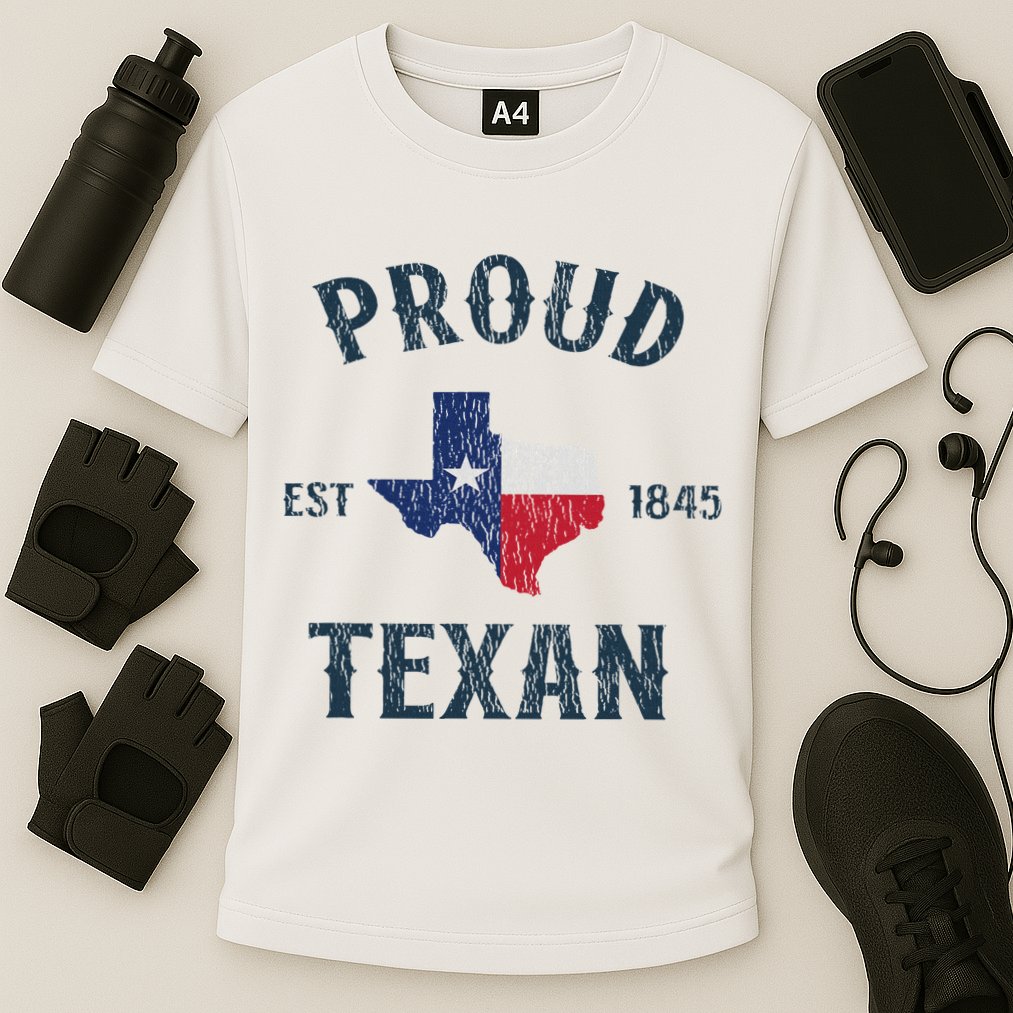 Proud Texan Texas Pride Cooling Performance Crew T-Shirt