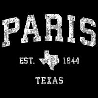 Paris Texas Tx Vintage Sports Hoodie