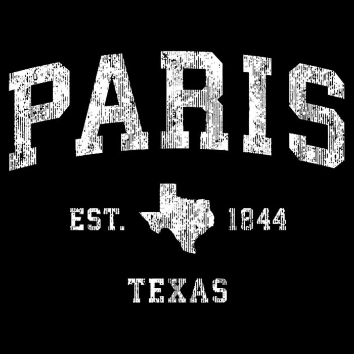 Paris Texas Tx Vintage Sports Hoodie