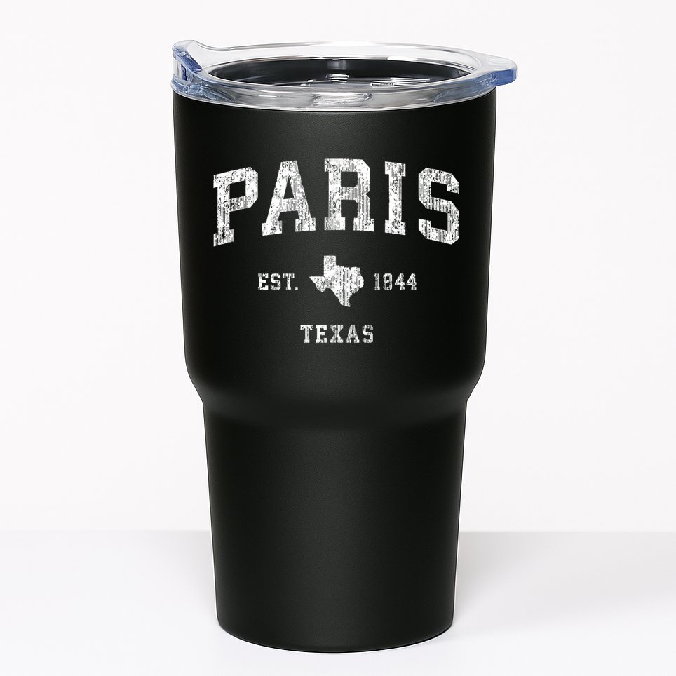 Paris Texas Tx Vintage Sports Tumbler