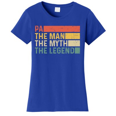 Pa The The Myth The Legend Vintage Gift For Pa Gift Women's T-Shirt