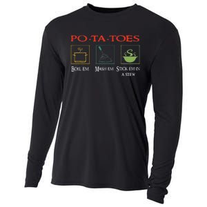 Po Ta Toes Taters Boil Em Em Stick Em In A Stew Cooling Performance Long Sleeve Crew