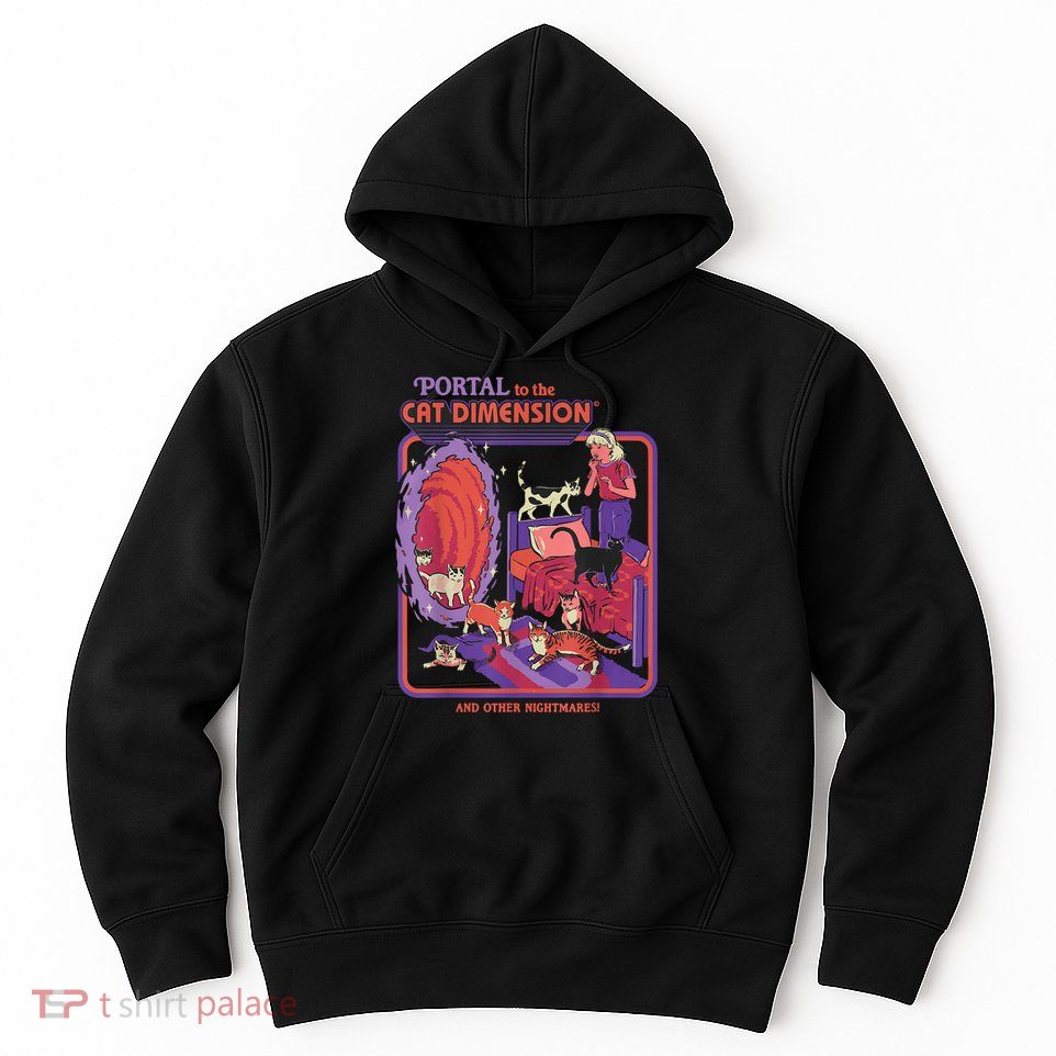 Portal To The Cat Dimension Halloween Hoodie