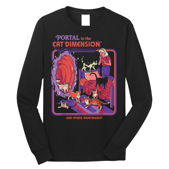 Portal To The Cat Dimension Halloween Long Sleeve Shirt