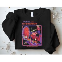 Portal To The Cat Dimension Halloween Sweatshirt