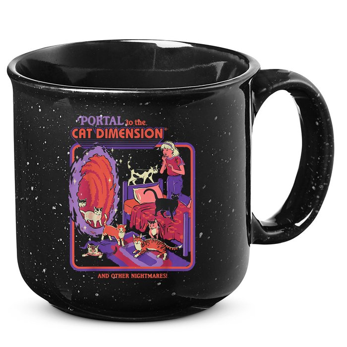 Portal To The Cat Dimension Halloween 15oz Campfire Ceramic Mug