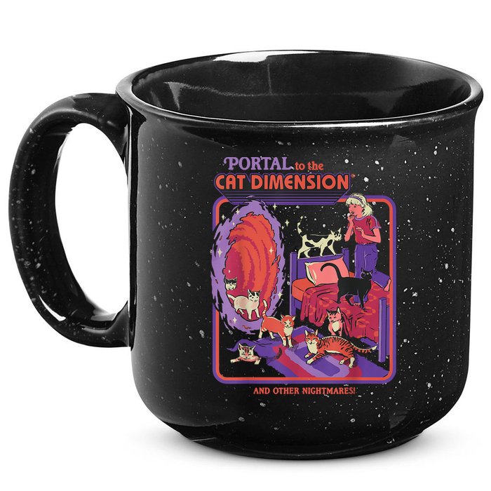Portal To The Cat Dimension Halloween 15oz Campfire Ceramic Mug