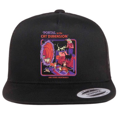 Portal To The Cat Dimension Halloween Flatbill Hat