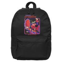 Portal To The Cat Dimension Halloween 16 in Basic Backpack