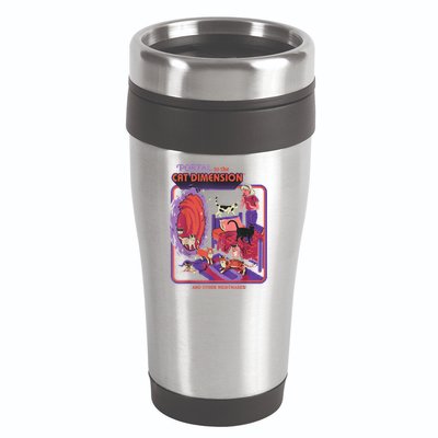 Portal To The Cat Dimension Halloween 16oz Travel Tumbler