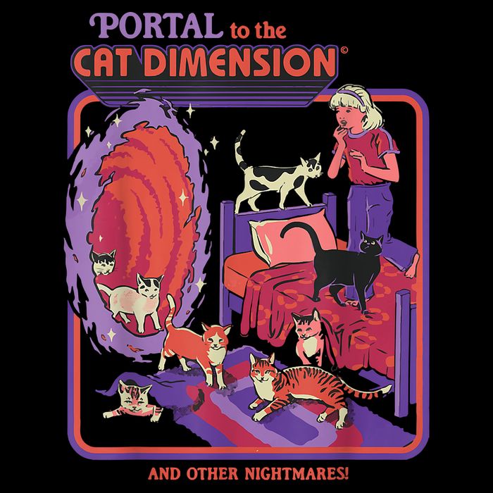 Portal To The Cat Dimension Halloween Magnet