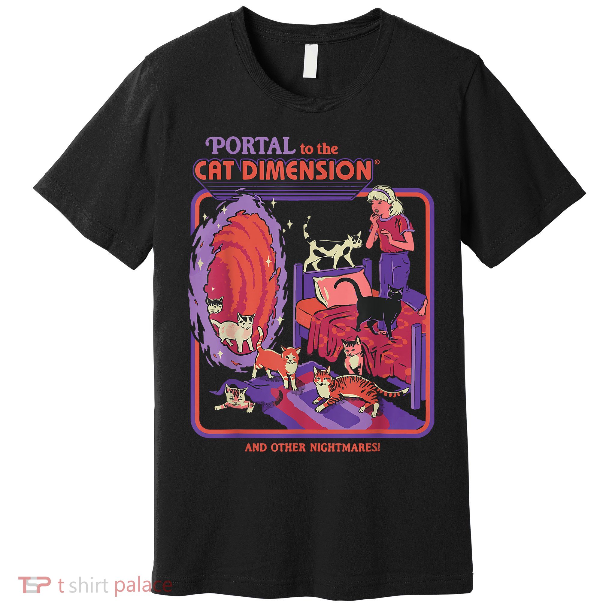 Portal To The Cat Dimension Halloween Premium T-Shirt