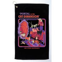 Portal To The Cat Dimension Halloween Golf Towel