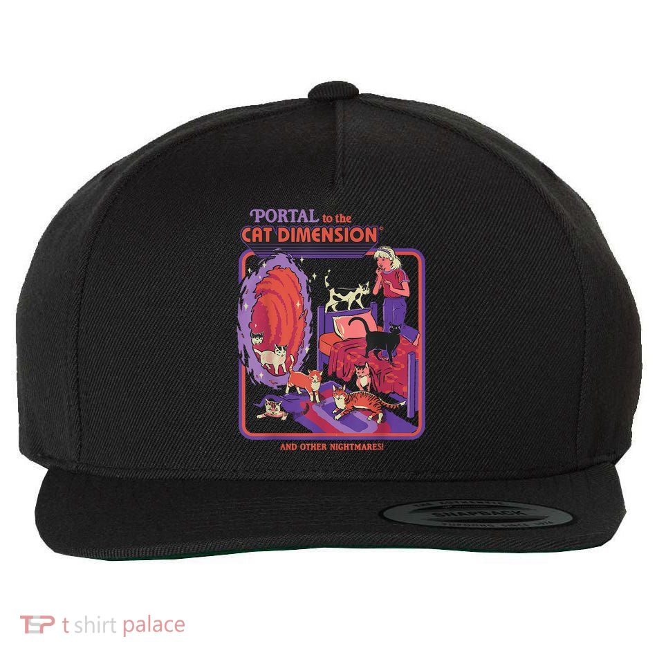 Portal To The Cat Dimension Halloween Wool Snapback Cap