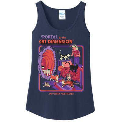 Portal To The Cat Dimension Halloween Ladies Essential Tank