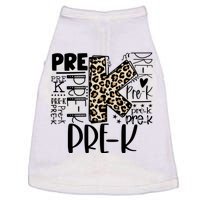 Prek Typography Team Pre K Teacher Back To School Doggie Tank