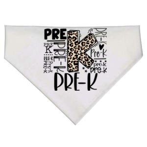 Prek Typography Team Pre K Teacher Back To School USA-Made Doggie Bandana