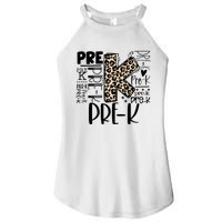 Prek Typography Team Pre K Teacher Back To School Women's Perfect Tri Rocker Tank