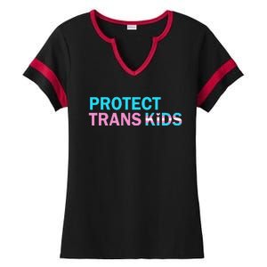 Protect Transg Transg Pride Lgbtq+ Gift Ladies Halftime Notch Neck Tee