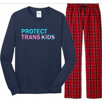 Protect Transg Transg Pride Lgbtq+ Gift Long Sleeve Pajama Set