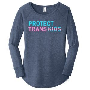 Protect Transg Transg Pride Lgbtq+ Gift Women's Perfect Tri Tunic Long Sleeve Shirt