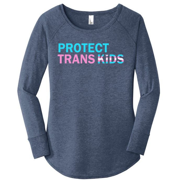 Protect Transg Transg Pride Lgbtq+ Gift Women's Perfect Tri Tunic Long Sleeve Shirt