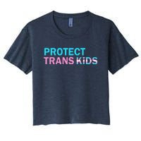 Protect Transg Transg Pride Lgbtq+ Gift Women's Crop Top Tee