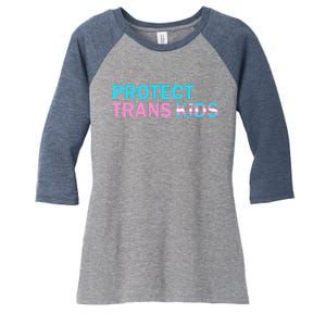 Protect Transg Transg Pride Lgbtq+ Gift Women's Tri-Blend 3/4-Sleeve Raglan Shirt