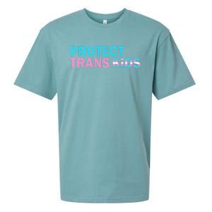 Protect Transg Transg Pride Lgbtq+ Gift Sueded Cloud Jersey T-Shirt