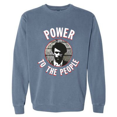 Power To The People Black History Icon Gift Garment-Dyed Sweatshirt