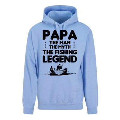 Papa The The Myth The Fishing Legend Cool Gift Unisex Surf Hoodie