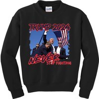 President Trump Trending Political Trump 2024 Election Kids Sweatshirt