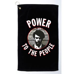 Power To The People Black History Icon Gift Platinum Collection Golf Towel