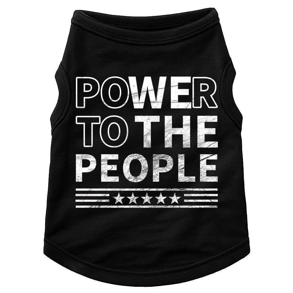 Power To The People Doggie Tank