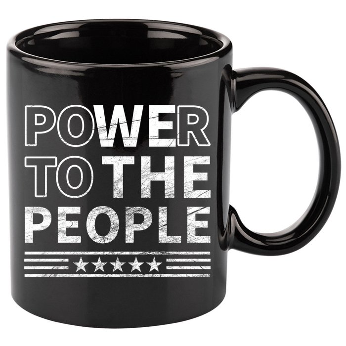 Power To The People 11oz C Handle Ceramic Mug