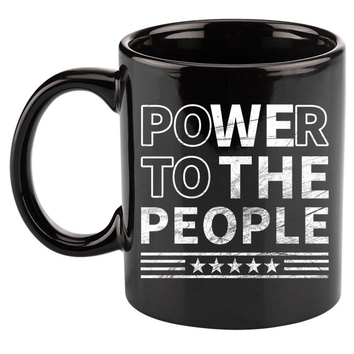 Power To The People 11oz C Handle Ceramic Mug