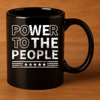 Power To The People 11oz C Handle Ceramic Mug