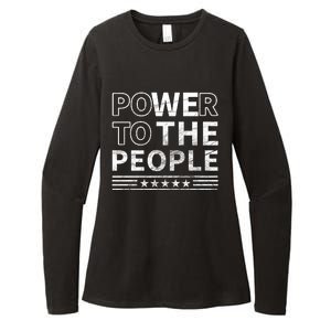 Power To The People Womens CVC Long Sleeve Shirt