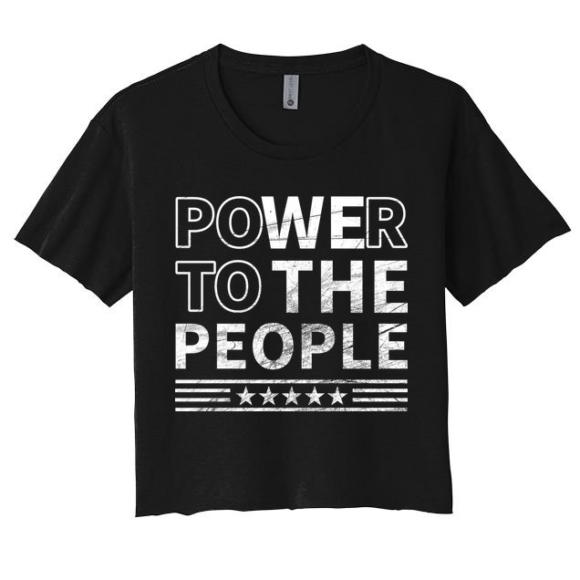 Power To The People Crop Top