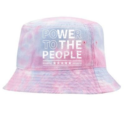 Power To The People Tie-Dyed Bucket Hat